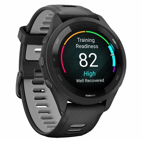RELOJ GARMIN FORERUNNER 265 46MM BLACK - BLACK POWDER GRAY BAND 010-02810-10